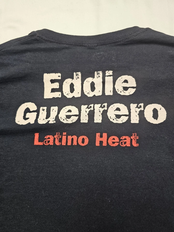Рубашка Eddie Guerrero Y2k Papi мужская большая черная латиноамериканская Heat WWE реслинг средняя - Изображение 2 из 4