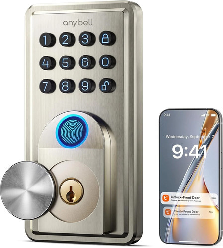 Fingerprint Door Lock Keyless Entry Door Lock Smart Lock with Electronic Keypad