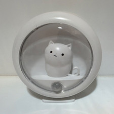 Cat Shaped LED Night Light, Motion Sensor, Dimmable, White, USB, Modern, Indoor