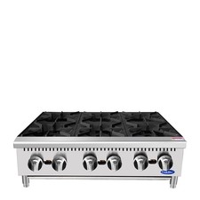 Atosa ACHP-6 36" 6-Burner Hot Plate - Natural Gas