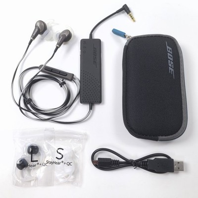 Bose QuietComfort 20 Headphones Noise Cancelling QC20 Earbuds for IOS Gray