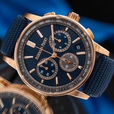 Audemars Piguet Code 11.59 Chronograph "Blue Nuit Nuage" Rose Gold Dial 26393OR 10