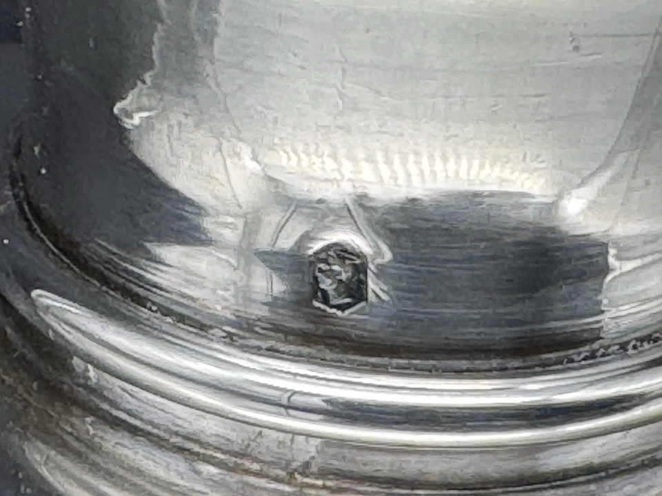 Antigua botella de tocador francesa de plata 950 hecha para Theodore B. Staar, 181 gramos Foto 4 de 4