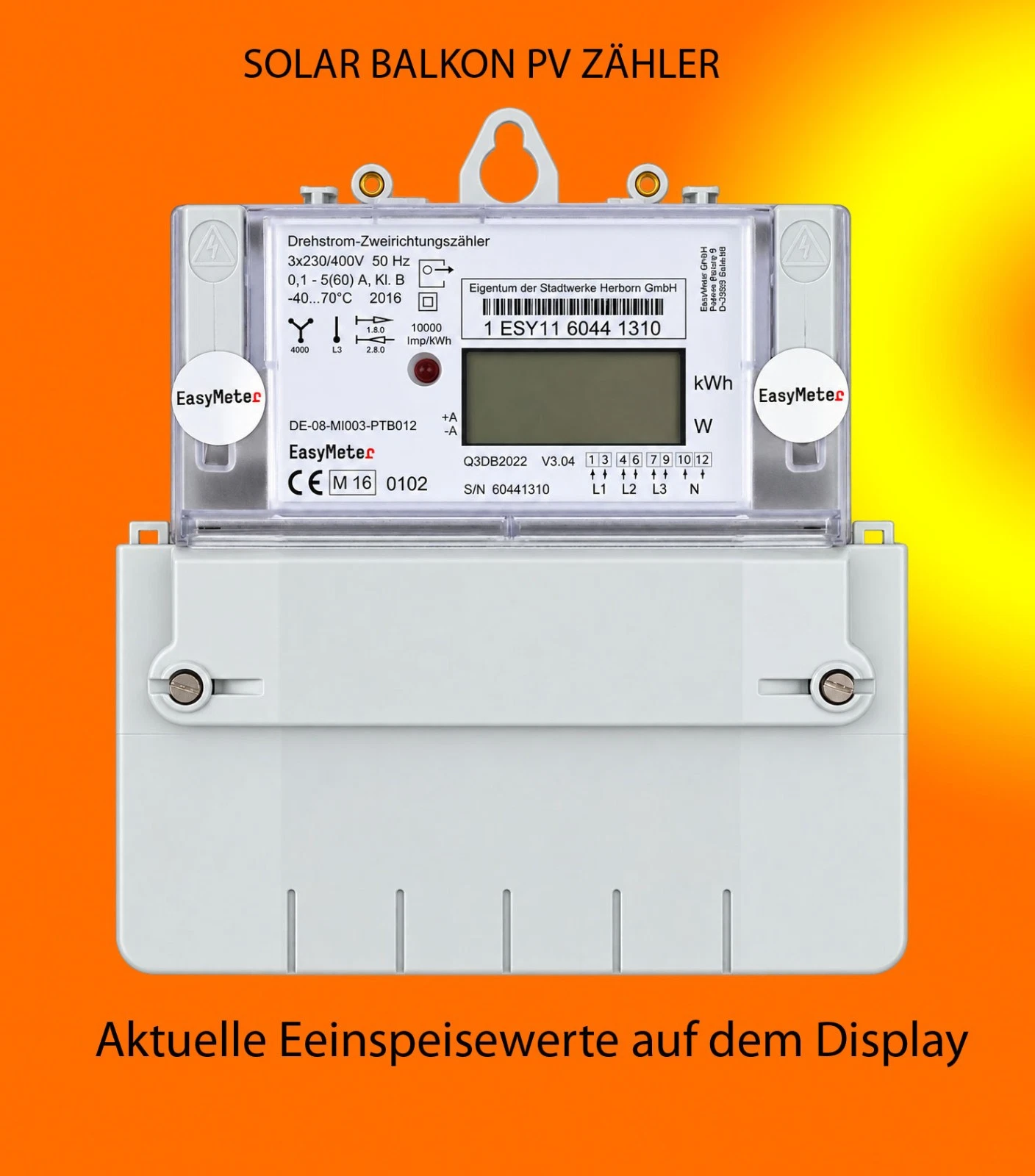 EasyMeter Q3DB2022 Drehstrom-Zweirichtungszähler 5/60 A EasyMeter Q3DB2022 Drehstrom-Zweirichtungszähler 5/60 A