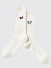 Uniqlo x KAWS x Andy Warhol UT Socks Cream White UK 8-11
