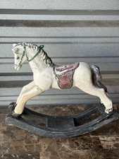Vintage Rocking Horse Christmas Ornaments Sculpture 18x15