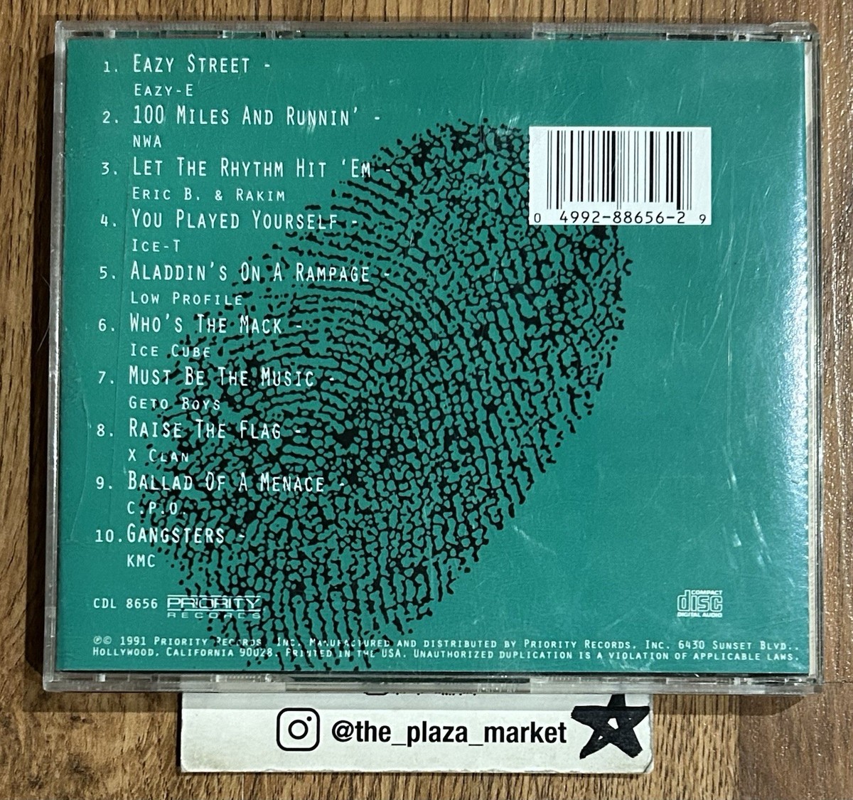 Priority Records Gangsta Rap compilation CD 1991 NWA Eazy-E Ice