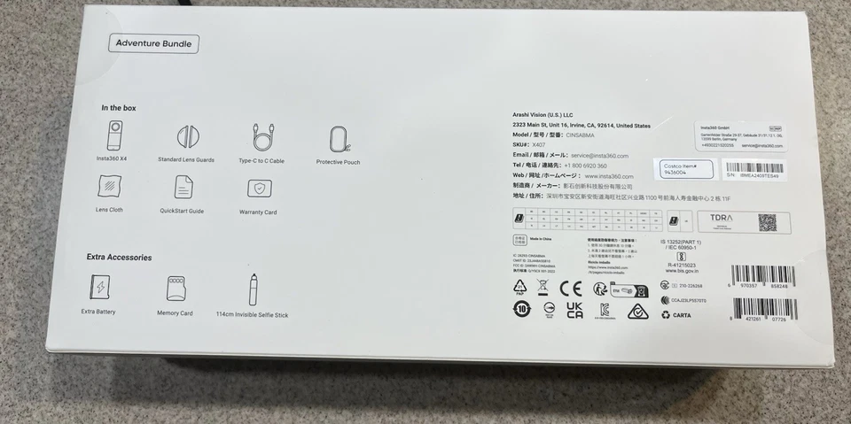 Insta360 x4 8k Waterproof Action Camera and Accessories (mint condition) - Image 4 of 4