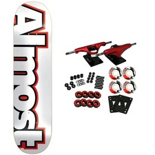 Almost Skateboard Complete Outliner White 8.0" x 31.6"