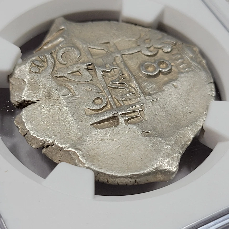 1749 P c Cob 8 Reales NGC MS61 TOP POP Potosi Bolivia Double Dated *M30 - Image 3 of 4