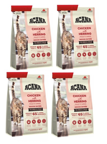 Acana Indoor EntréE Cat Trockenfutter FüR Katzen 4X1,8 Kg-image