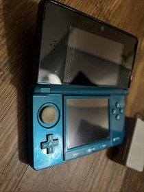 Nintendo 3DS Aqua Blue Handheld USA Console System CTR-001 w/ Pokemon Games