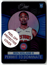 2024-25 Panini One And One NBA 12 Ron Holland II Rookie Permit To Dominate SSP
