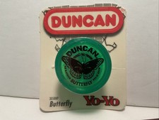 Duncan Butterfly Yo-Yo Vintage In Package 3058NP Green Made In USA