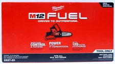 New Milwaukee 2527-20 M12 FUEL HATCHET 6 in Pruning Saw Brushless Bar & Chain