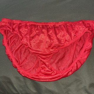 Mutandine grandi rosse elastiche comode nylon morbido vintage anni 60