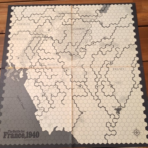 Strategie und Taktik Die Schlacht um Frankreich 1940 beritten Brettspiel nur Karte