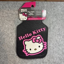 Hello Kitty Car Floor Mat Set Front Black Pvc Universal Fit Easy Clean Usa New