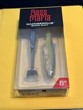 2 Pack Bass Mafia Daingerous Unloaded Swim Bait 6" 1oz  Blueback Herring
