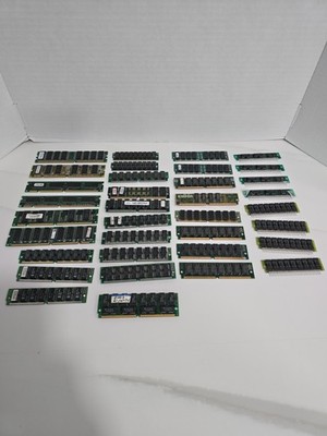   VINTAGE LOT OF 35 PC RAM MEMORY FOR COMPUTERS....FAST SHIPPING!!!