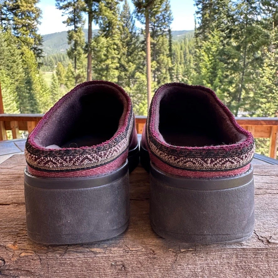 Zueco sin cordones Bzees Flagstaff 9W cómodo para caminar trabajo informal lavable tejido elástico Foto 4 de 4