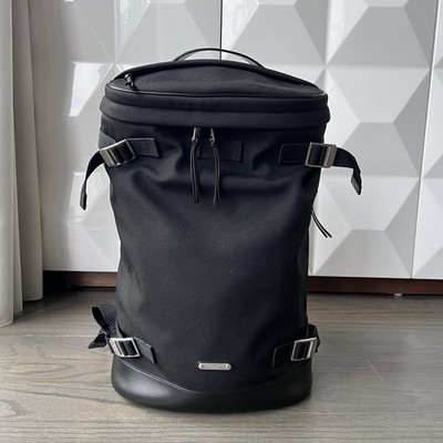 Saint Laurent Paris Rivington Race Backpack In Black  canvas And leather