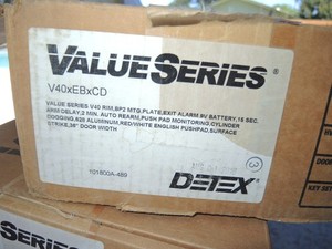 Detex V40xEBxCD Emergency Exit Alarm used incomplete