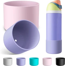 2PCS Silicone Water Bottle Boot for Owala 24Oz 32Oz 40Oz, Anti-Slip Protective S