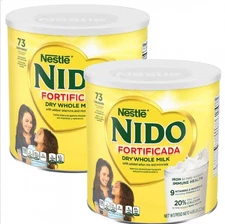 PACK Of 2 - Nestle NIDO Fortificada Whole Milk Powder (4.85 lb) 9.7 lbs