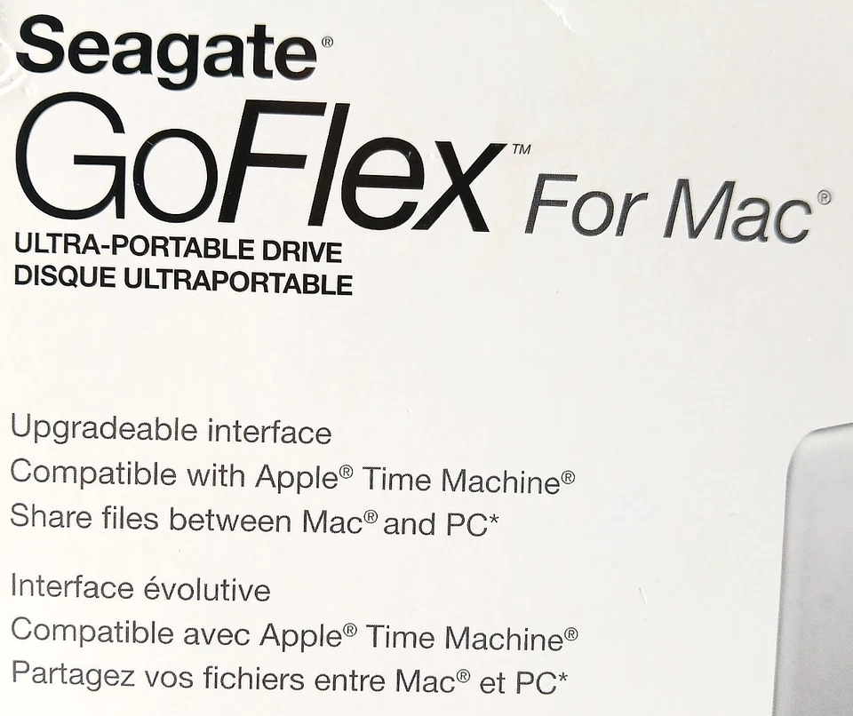 Seagate GoFlex For APPLE MAC Ultra-Portable, Upgradeable 1TB External Hard Drive - Image 2 of 4