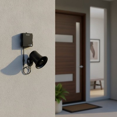 Long Range Wireless Siren Kit with Motion Detection & Voice Control Features