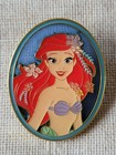 Loungefly Disney Princess Ariel Little Mermaid Stained Glass Floral Portrait Pin — photo 1
