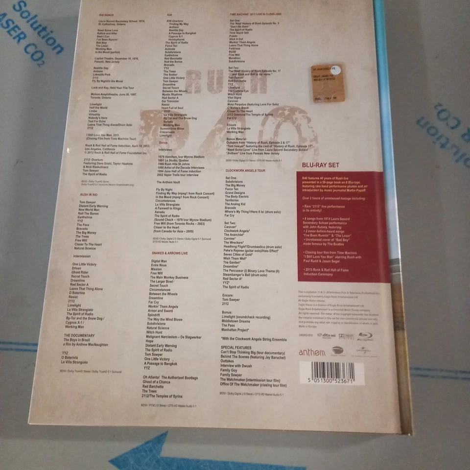 RUSH - R40 6 BLU-RAY + Book Nuovo Sigillato - Image 3 of 3
