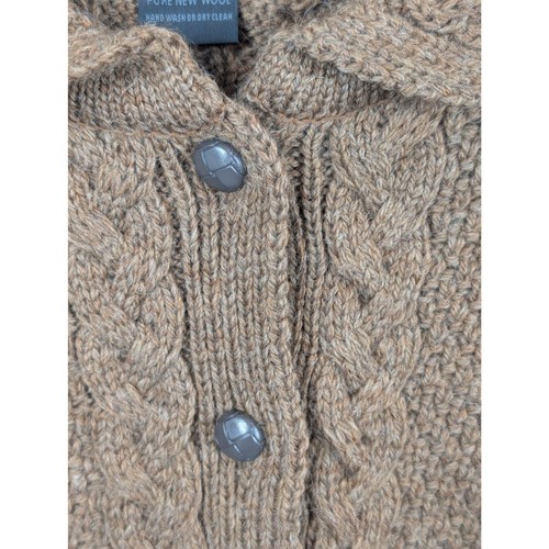 Vintage Peregrine Cable Knit Button Up Cardigan New Wool Women's Size Small - Picture 8 of 12