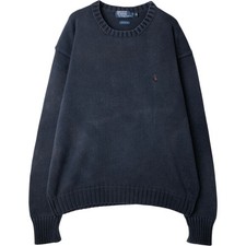 Used Ralph Lauren POLO by Ralph Lauren cotton knit sweater men's size XL equ...