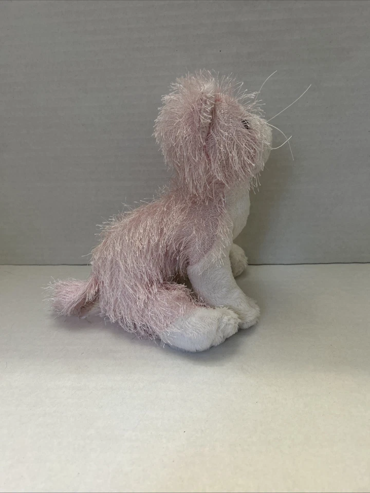 GANZ Webkinz Pink And White Cat HM 189 Retired Plush Toy Pink White - Image 3 of 4