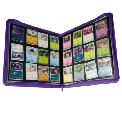 Pro Safe 12-Pocket Zipper PRO-Binder Album Purple 480 CCG Pokemon Magic  Cards | eBay