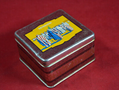 GERMAN WWII WEHRMACHT SOLDIER CIGARETTES RATION TIN METAL BOX 