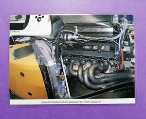altes Bild laminiert Ford V8 Formel 1 Grand Prix Motor Engine 1995, Minardi