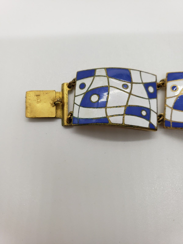 Vintage modernstes Glieder Cloisonne Armband Schmuck Valentinstag Ostern Geschenk lesen - Bild 5 von 12