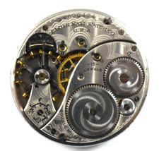 Vintage Elgin Grade 314 12s 15J Hunting Pocket Watch Movement lot.ff