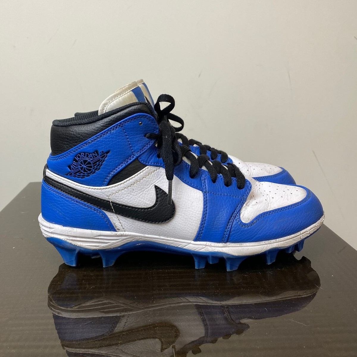 Men\'s Air Jordan 1 Mid TD Football Cleat \'Game Royal\' Nike Jordan 1 Mid TD Cleat Game Royal Football Sneakers  main image 4