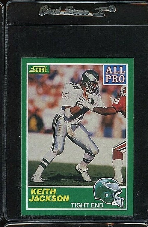 1989 SCORE ALL PRO #293 KEITH JACKSON ROOKIE RC PHILADELPHIA EAGLES 