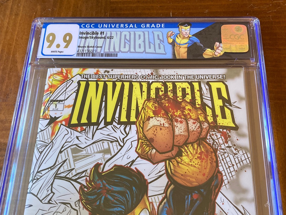 Invincible 1 CGC 9.9 White (Jonboy Meyers Sketch Edition