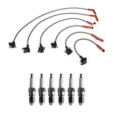 Denso Wire Set 8mm & 6 U-Groove Spark Plugs 0.06 Kit For Ford Mazda 4.0 V6 VIN X