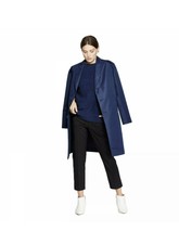 Prologue Navy Blue Jacket Light Long Coat Small S Oversized Menswear