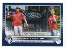 2022 Topps Series 1 Royal Blue #122 Minnesota Meetup Ohtani & Maeda
