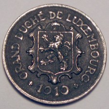 LUXEMBOURG 25 CENTIMES 1919 K2.6