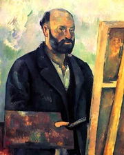 Self-Portrait with Palette Painting by Paul Cezanne 8x10" Art Print - Acid Free