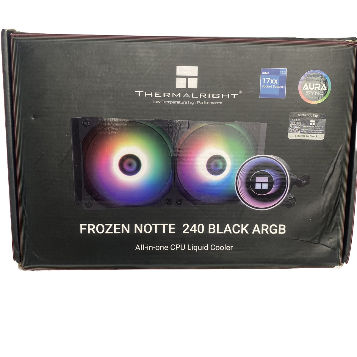 Theralright Frozen Notte 240 Black ARGB enfriador de CPU de